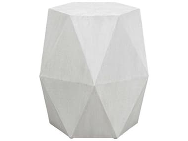Uttermost Volker 18" Hexagon Wood White End Table UT25273