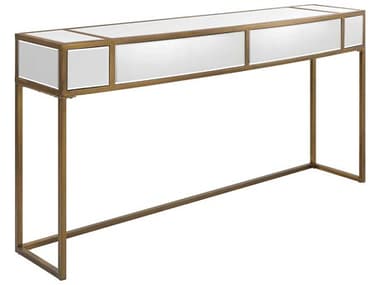 Uttermost Reflect Aged Gold 62'' Wide Rectangular Console Table UT25286