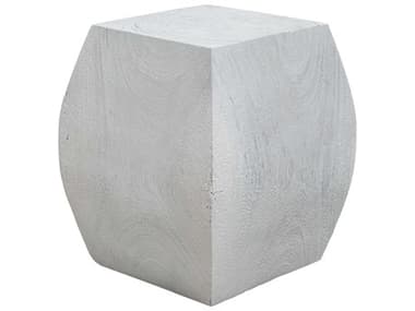 Uttermost Grove Square Wood Ivory End Table UT25295