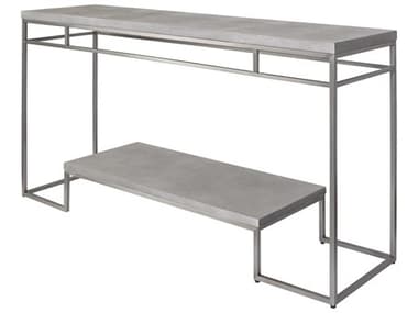 Uttermost Clea Light Gray / Brushed Nickel 54'' Wide Rectangular Console Table UT25399