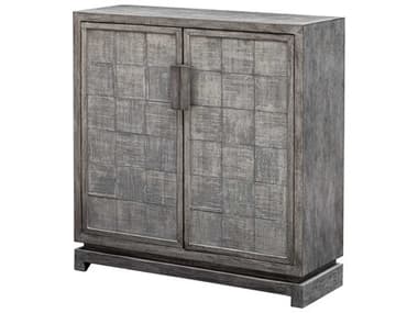 Uttermost Hamadi Distressed Gray / Aged Steel Accent Chest UT25444