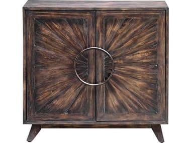 Uttermost Kohana Worn Black Brown Mango Wood Accent Chest UT25842