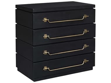 Uttermost Halifax Black Mahogany Wood Accent Chest UT26002