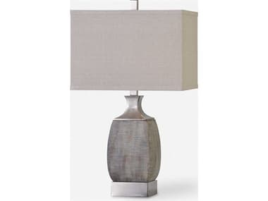 Uttermost Caffaro Textured Rust Bronze Rectangle Hardback Buffet Lamp UT271431