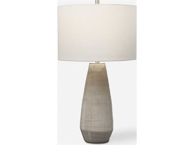 Uttermost Volterra Round Drum Hardback Gray Buffet Lamp UT283941