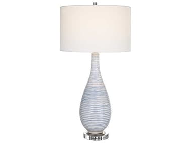 Uttermost Clariot Soft Blue And White / Polished Nickel 1-light Buffet Lamp UT299981