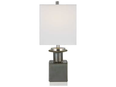 Uttermost Cabrillo Gray / Polished Nickel 1-light Table Lamp UT300021