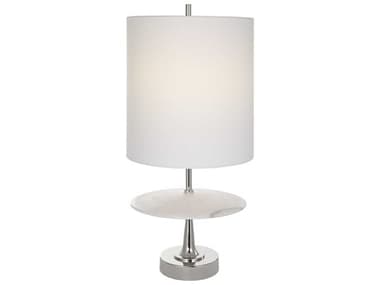 Uttermost Altitude White Marble / Polished Nickel 1-light Table Lamp UT300161