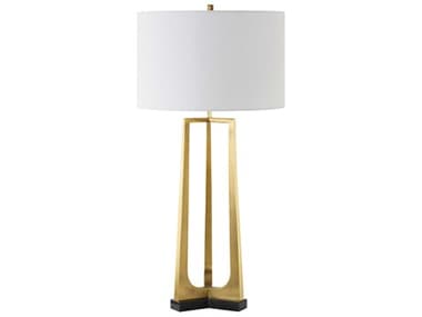 Uttermost Crossroads Antique Brass Round Drum Hardback Buffet Lamp UT30345