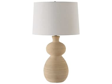 Uttermost Pueblo Warm Organic Clay Round Hardback Brown Buffet Lamp UT303831