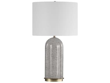 Uttermost Dapple Rich Dark Chocolate Oval Hardback Gray Buffet Lamp UT303901