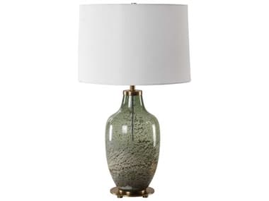 Uttermost Chianti Olive Green Round Hardback Buffet Lamp UT304181