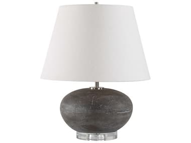 Uttermost Beckley Distressed Charcoal Gray Table Lamp UT304301