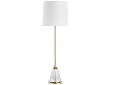 Uttermost Alistair Clear Brass Buffet Lamp UT304801