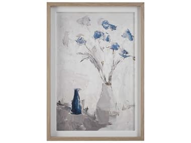 Uttermost Blue Flowers in Vase Framed Print UT32287