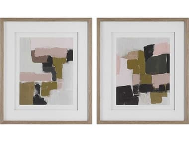 Uttermost Color Block Framed Prints Set of 2 UT41453