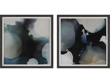 Uttermost Telescopic Abstract Framed Prints Set of 2 UT41458