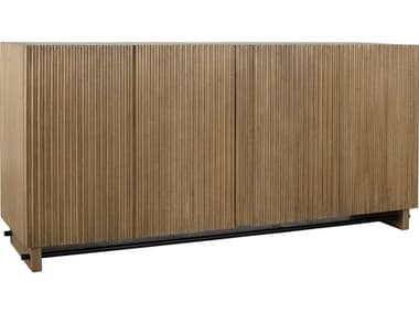 Uttermost Kellem 64" Mindi Wood Matte Black Sideboard UT50069