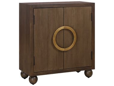 Uttermost Mayenne Oak Warm Brass Accent Chest UT50090