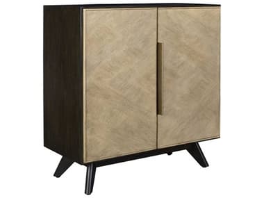 Uttermost Reina Dark Walnut Beige Mango Wood Accent Chest UT50137