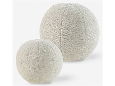 Uttermost Capra Ball Sheepskin Pillows (Set of 2) UT64048