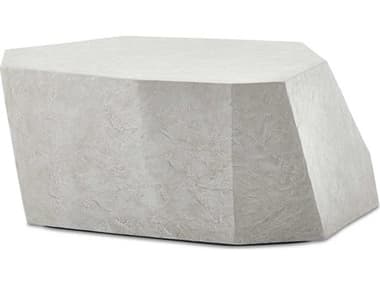 Uttermost Outdoor Parra White Concrete Coffee Table UTO50143