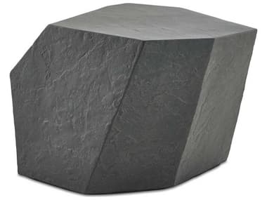 Uttermost Outdoor Parra Black Brown Concrete End Table UTO50144