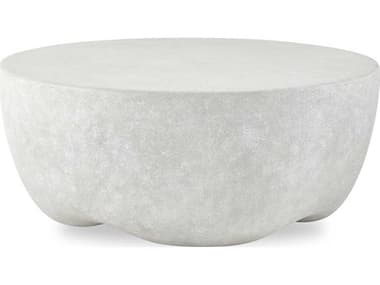 Uttermost Outdoor Wright Light Stone Concrete Round Coffee Table UTO50166