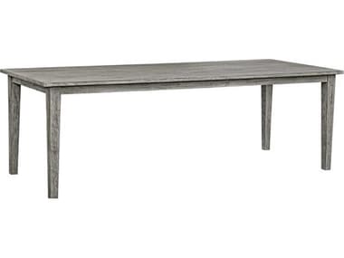 Uttermost Outdoor Forsyth Weathered Dark Gray Wood Rectangular Dining Table UTO50192