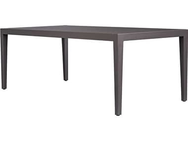 Uttermost Outdoor Polanco Java Black Aluminum Rectangular Dining Table UTO50194