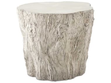 Uttermost Outdoor Oakmont White Concrete Round End Table UTO50196
