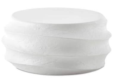 Uttermost Outdoor Winded White Concrete Round Coffee Table UTO50199