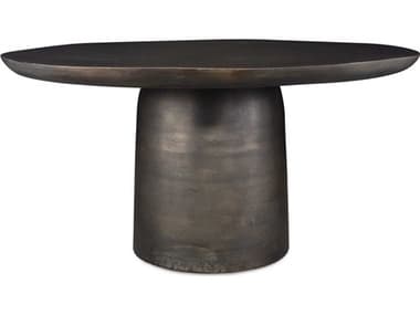 Uttermost Outdoor Madrone Golden Dark Bronze Metal Round Dining Table UTO50219