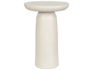 Uttermost Outdoor Joppa Warm White Metal Round End Table UTO50225