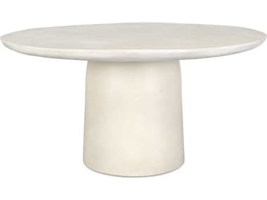 Uttermost Outdoor Madrone Warm White Aluminum Round Dining Table UTO50226