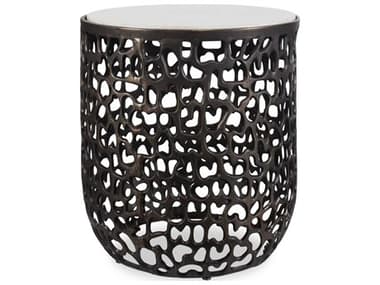 Uttermost Outdoor Sabena Dark Bronze Metal Round End Table UTO50227
