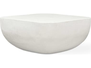 Uttermost Outdoor Alma Warm Limestone Concrete Square Coffee Table UTO50237