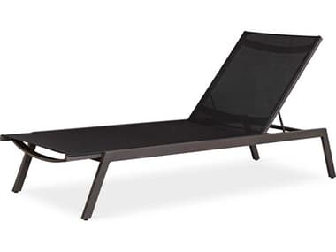 Uttermost Outdoor Bea Java Black Aluminum Polypropylene Chaise Lounge UTO50244