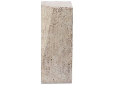 Uttermost Outdoor Leroy Brown White Concrete End Table UTO50249