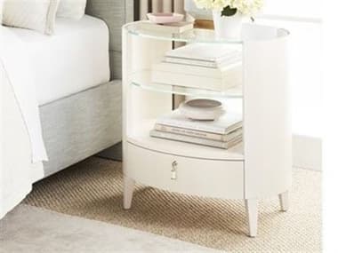 Vanguard Furniture Medley 1-Drawer White Beech Wood Nightstand VAN7002N2LD