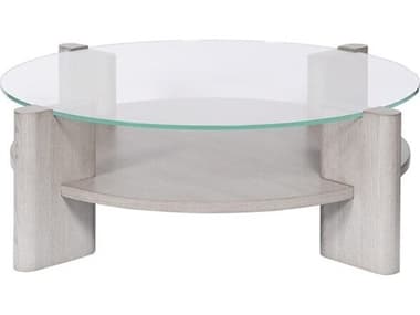 Vanguard Furniture Wolcott Thom Filicia Round Glass Coffee Table VAN9020C1MV