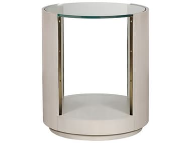 Vanguard Furniture Axis Round Glass End Table VANL102LCB