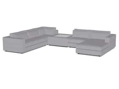 Vanguard Furniture Ease Gray Upholstered Sectional Sofa VANLEONESECSET6