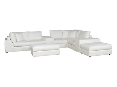 Vanguard Furniture Ease White Upholstered Sectional Sofa VANLUCCASECSET10