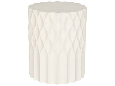 Vanguard Furniture Soleil Stone White End Table VANO558EUS