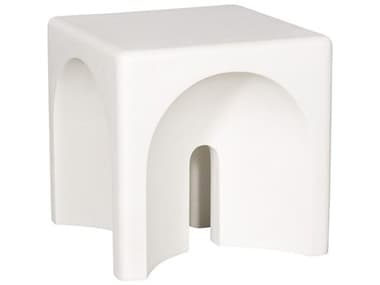 Vanguard Furniture Dorian Square Stone White End Table VANP314LUS