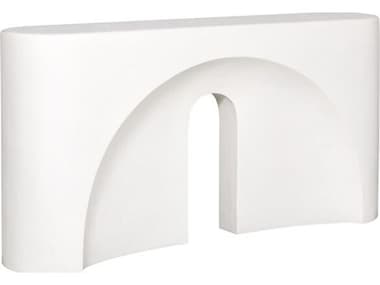 Vanguard Furniture Dorian Rectangular Stone White Console Table VANP314SUS