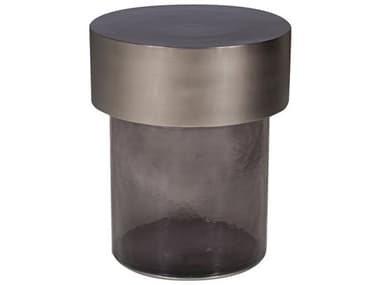 Vanguard Furniture Mia Round Metal Flint End Table VANP515E