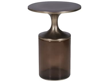 Vanguard Furniture Aiden Round Metal Sienna End Table VANP522E