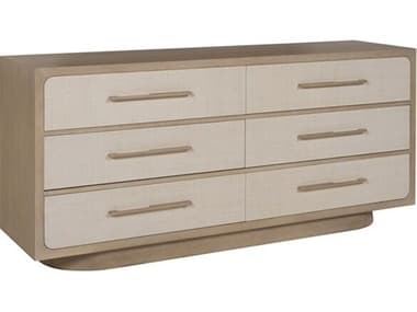 Vanguard Furniture Reveal 6-Drawers Brown Ash Wood Double Dresser VANP592DIO